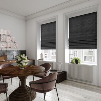 Dining Room Roman Blinds